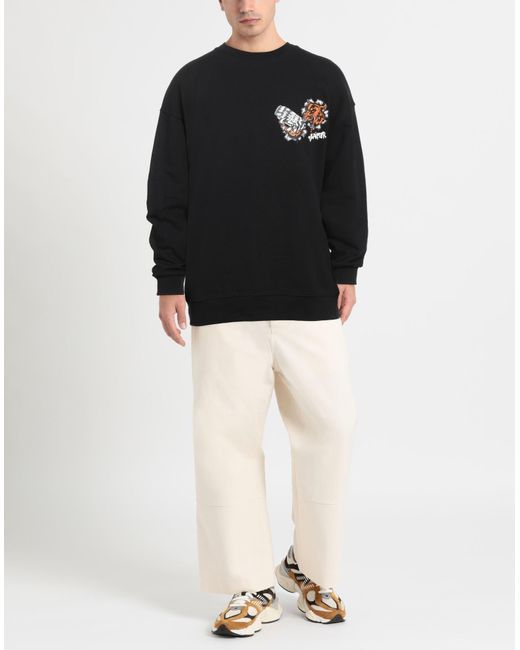 DISCLAIMER Black Sweatshirt Cotton for men