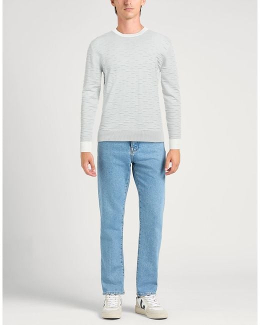 Alpha Studio White Jumper for men