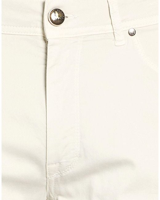 BARMAS White Pants Cotton, Silk, Elastane for men