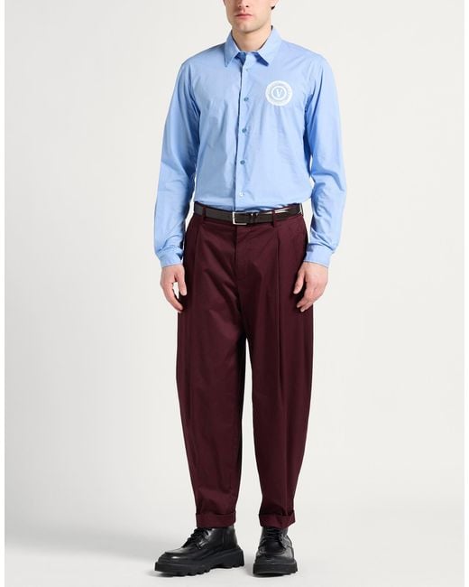 Dolce & Gabbana Purple Pants Cotton, Elastane for men
