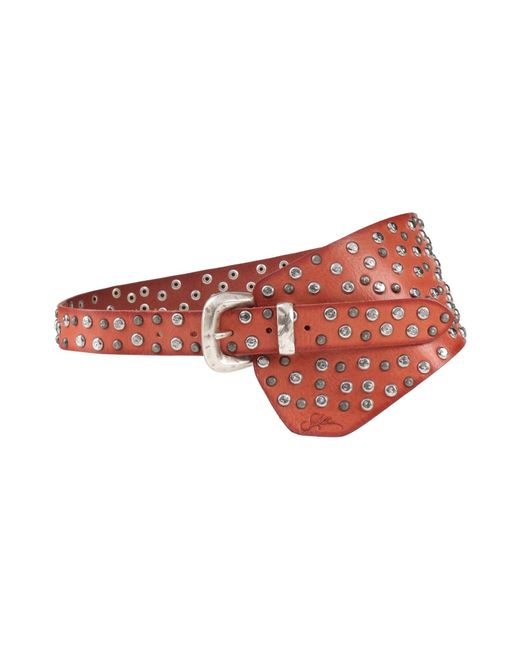 Soallure Red Belt Leather