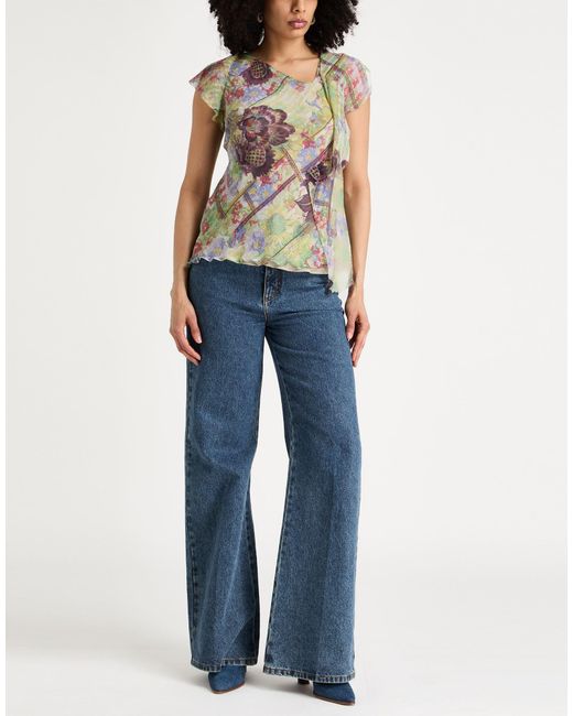 Etro Green Top Silk