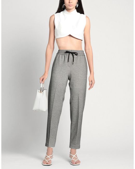 Circolo 1901 Gray Pants Cotton, Elastane