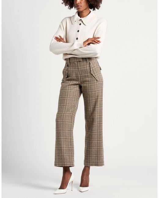 Brunello Cucinelli Natural Pants Virgin Wool