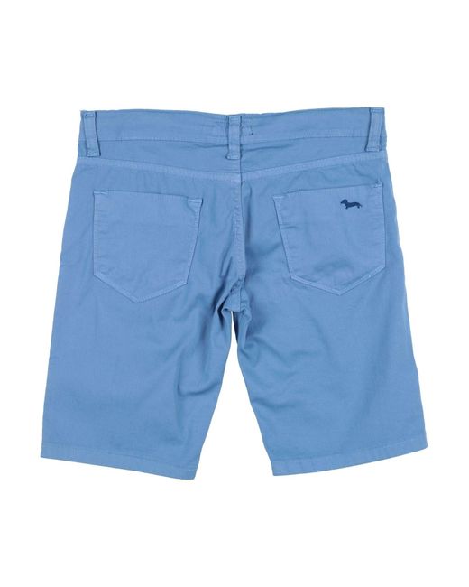 Harmont & Blaine Blue Pastel Shorts & Bermuda Shorts Cotton, Elastane for men
