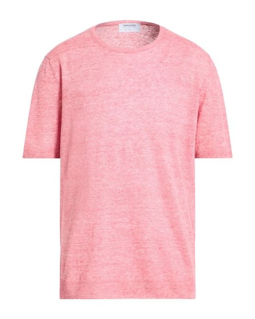 Gran Sasso Pink Sweaters for men