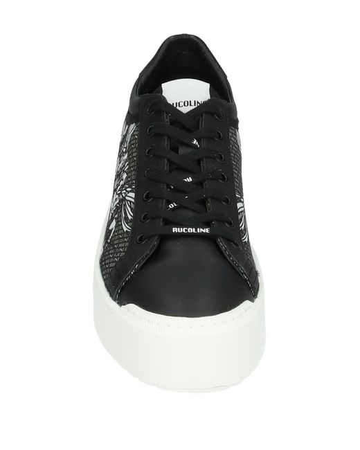 Rucoline Black Sneakers Leather, Textile Fibers