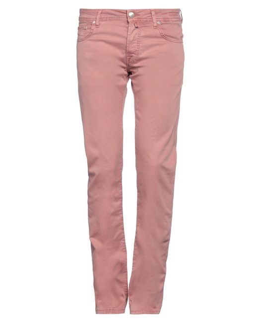 Jacob Coh?n Pink Pastel Pants Cotton, Lyocell, Elastane for men
