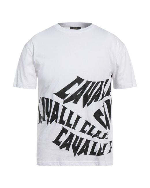 Class Roberto Cavalli T-shirts in White für Herren