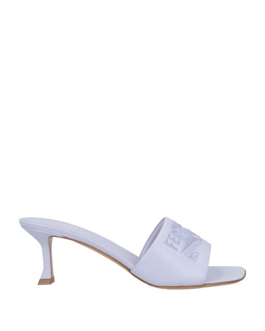 Ferragamo White Sandals