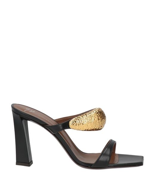 Giuseppe Zanotti Metallic Sandals Leather