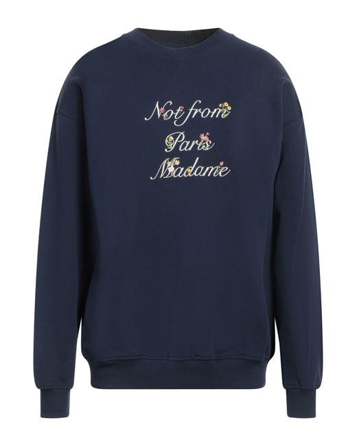 Drole de Monsieur Blue Midnight Sweatshirt Cotton for men