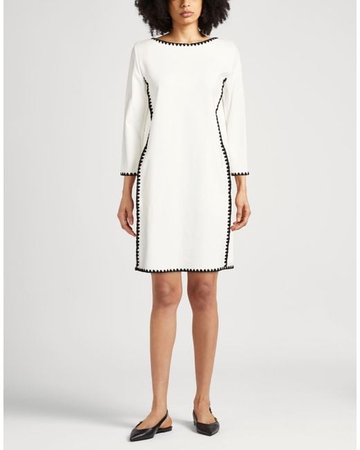 MEIMEIJ Natural Mini Dress Viscose, Polyamide, Elastane