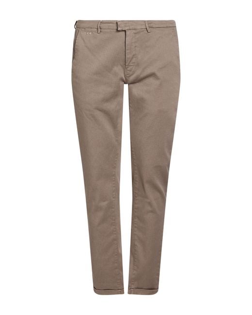 Tramarossa Gray Taupe Pants Cotton, Polyester, Elastane for men