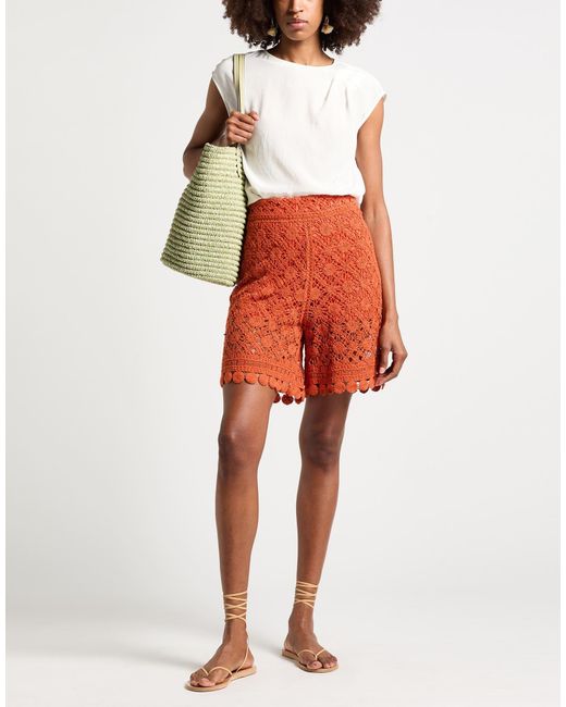 Maliparmi Orange Shorts & Bermuda Shorts