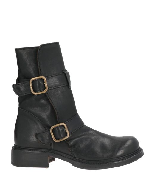 Fiorentini + Baker Black Ankle Boots Leather