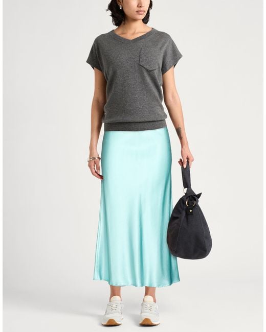 Roberto Collina Blue Maxi Skirt