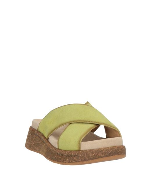 Dansko Green Lime Sandals Leather