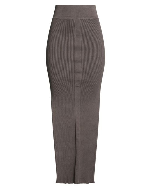 Rick Owens Gray Maxi Skirt