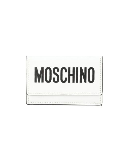 Moschino White Wallet Soft Leather