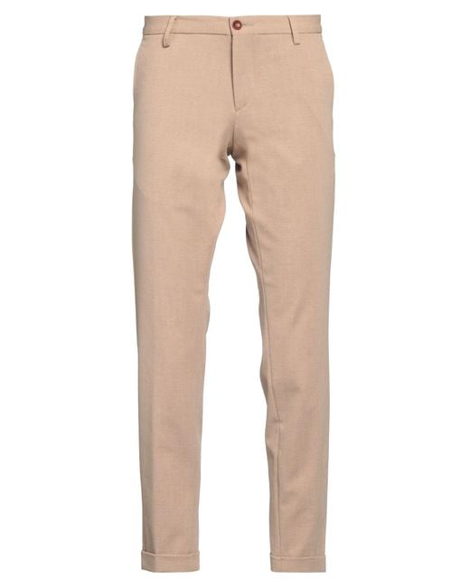 AT.P.CO Natural Sand Pants Cotton, Polyester, Elastane for men