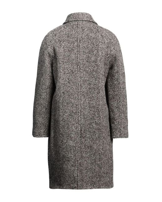 Sandro Gray Coat Virgin Wool for men