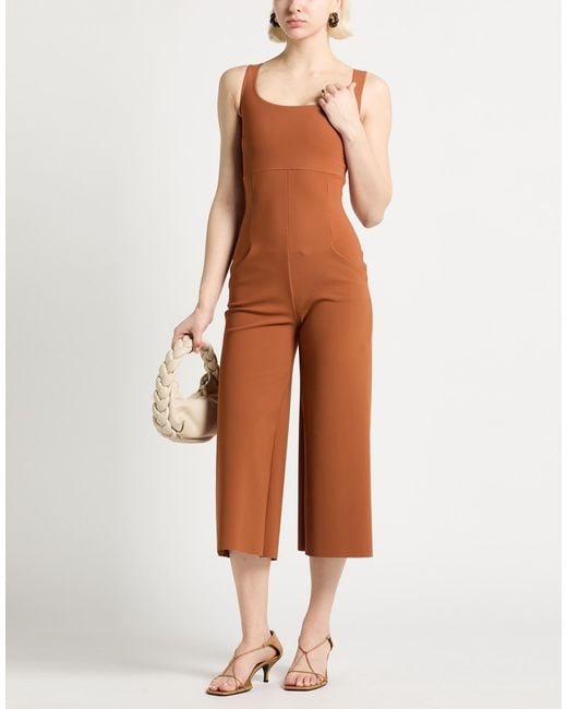 La Petite Robe Di Chiara Boni Brown Jumpsuit