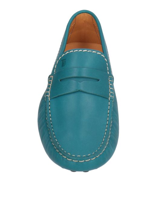 Tod's Green Deep Loafers Leather for men