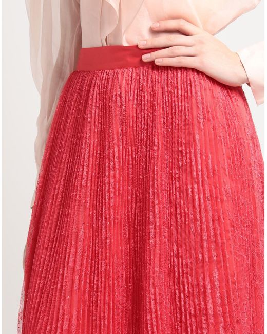 Twin Set Red Maxi Skirt