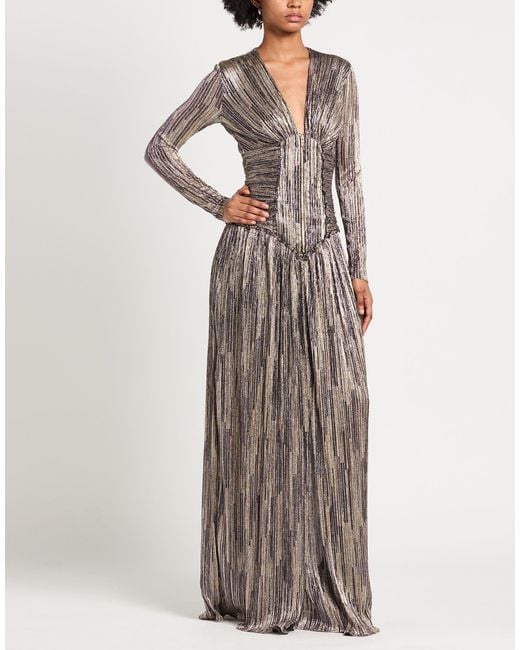 Just Cavalli Gray Maxi Dress