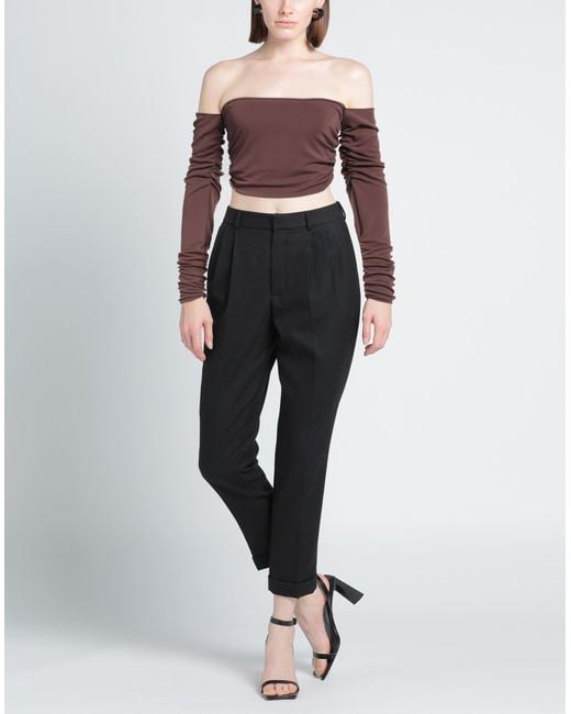 Erika Cavallini Semi Couture Brown Top
