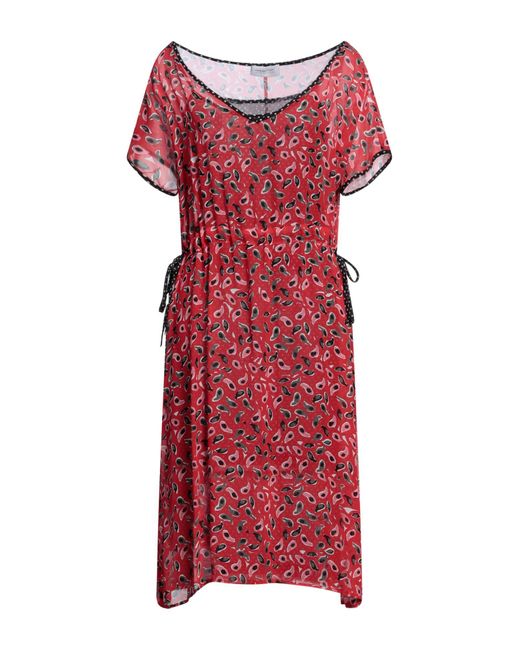 Pianurastudio Red Midi Dress