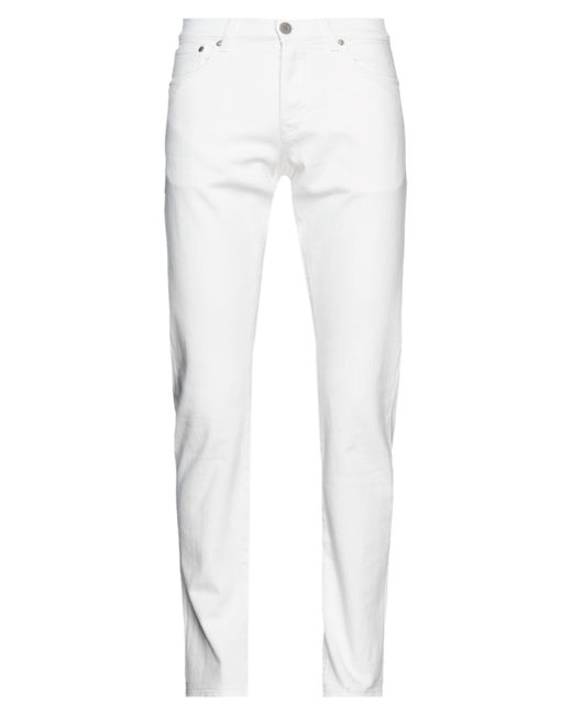 Tela Genova White Denim Trousers for men