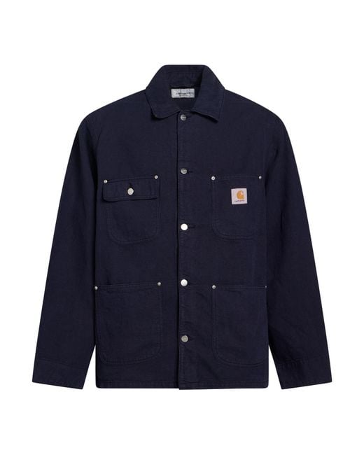 Carhartt Blue Midnight Jacket Cotton, Linen for men