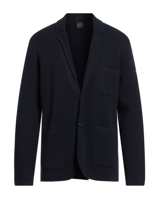 Paul & Shark Blue Blazer Virgin Wool for men