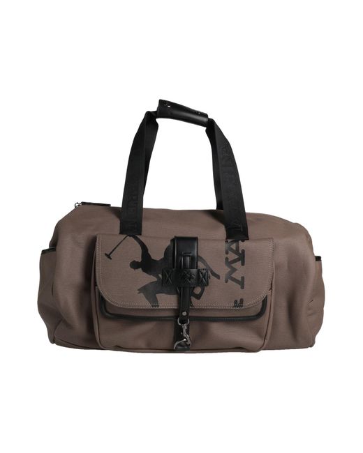 La Martina Brown Duffel Bags for men