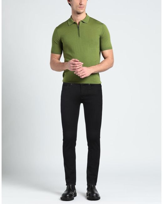 Dondup Black Jeans Organic Cotton, Modal, Elastomultiester, Elastane for men
