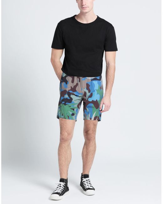 PMDS PREMIUM MOOD DENIM SUPERIOR Blue Shorts & Bermuda Shorts Polyamide, Elastane for men