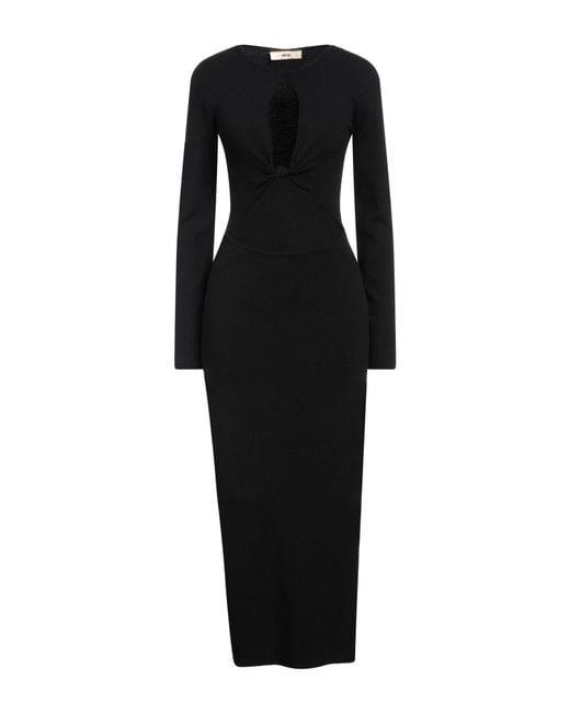 Robe midi Akep en coloris Black