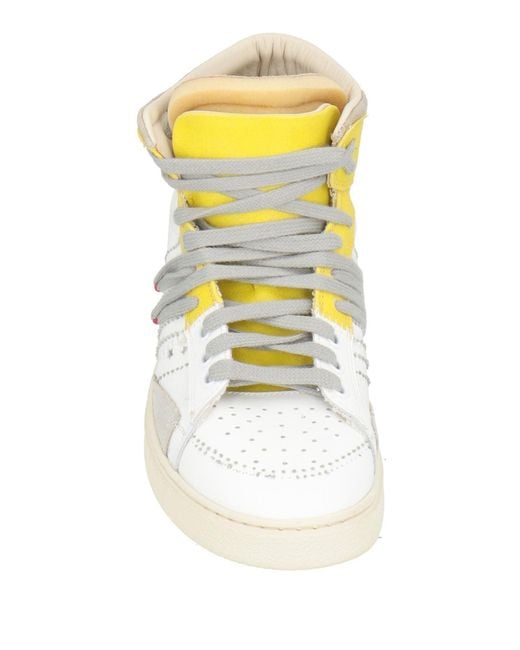 HIDNANDER Yellow Sneakers Leather