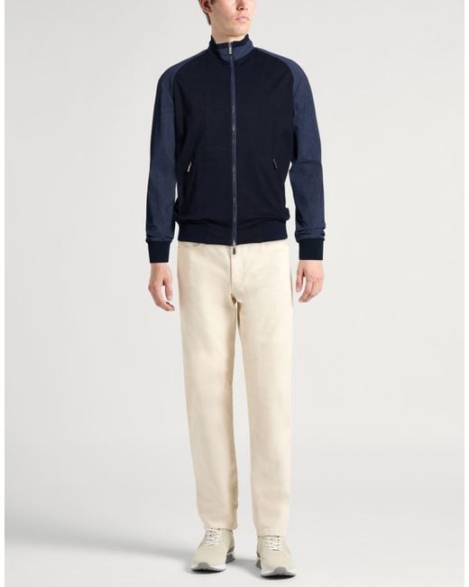 Moorer Blue Sweatshirt Viscose, Polyamide, Elastane for men