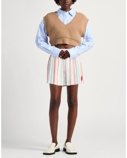 ARIZONA LOVE White Shorts & Bermuda Shorts Linen, Cotton