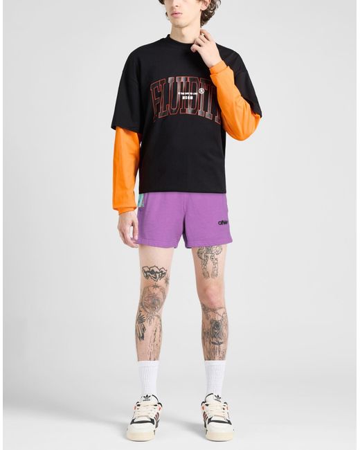 Off-White c/o Virgil Abloh Purple Shorts & Bermuda Shorts for men