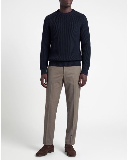 Cruna Blue Midnight Sweater Virgin Wool for men