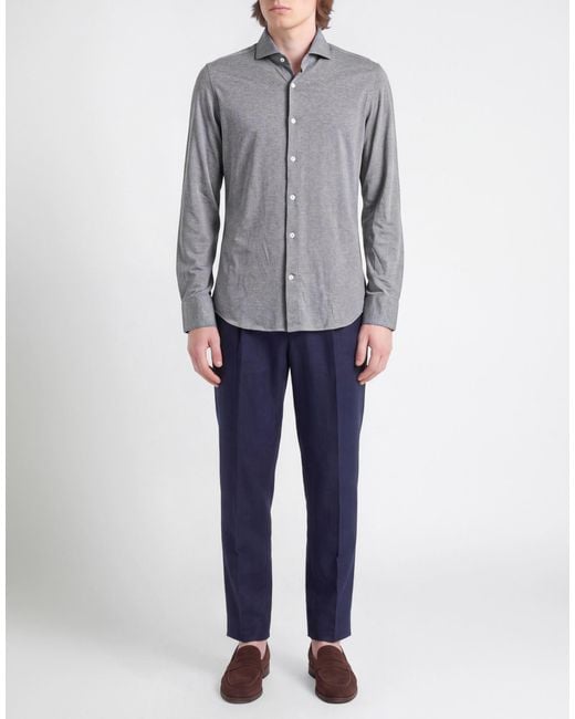 Sonrisa Gray Shirt Cotton for men