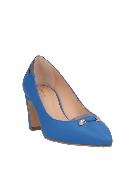 Cerruti 1881 Blue Pumps Goat Skin