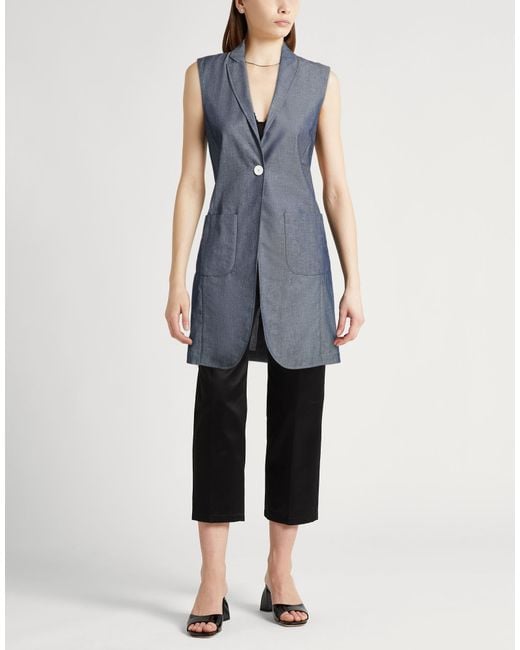 Fedeli Blue Blazer Cotton