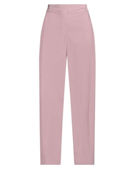 Via Masini 80 Pink Pants Cotton
