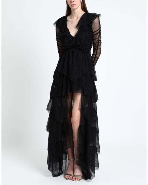 Soallure Black Long Dress