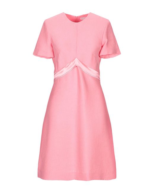 Sandro Satin Short Dress in Pink - Lyst